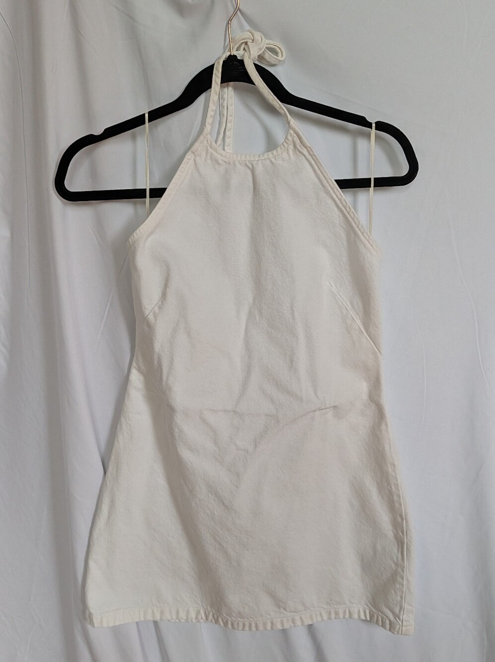 Abercrombie & Fitch Cream Halter Mini Dress